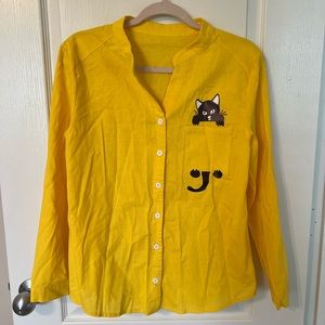 Yellow Button Down